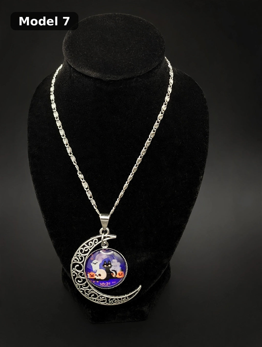 Halloween Moon Necklace
