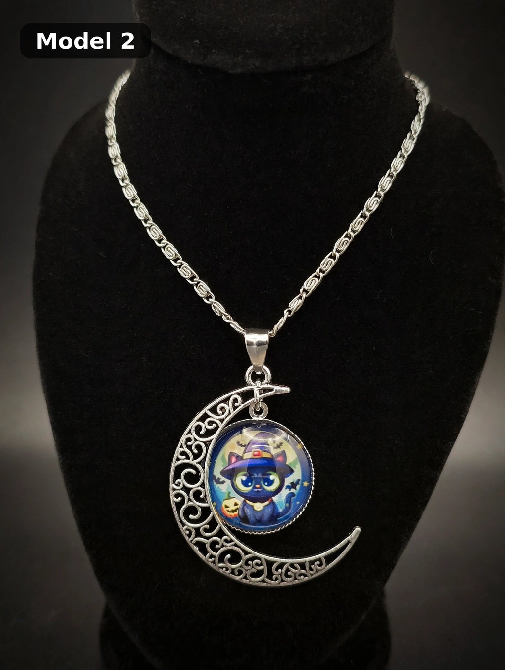 Halloween Moon Necklace