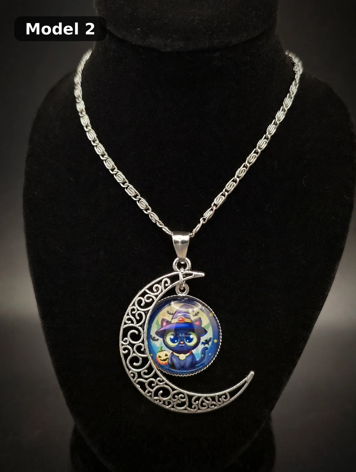 Halloween Moon Necklace