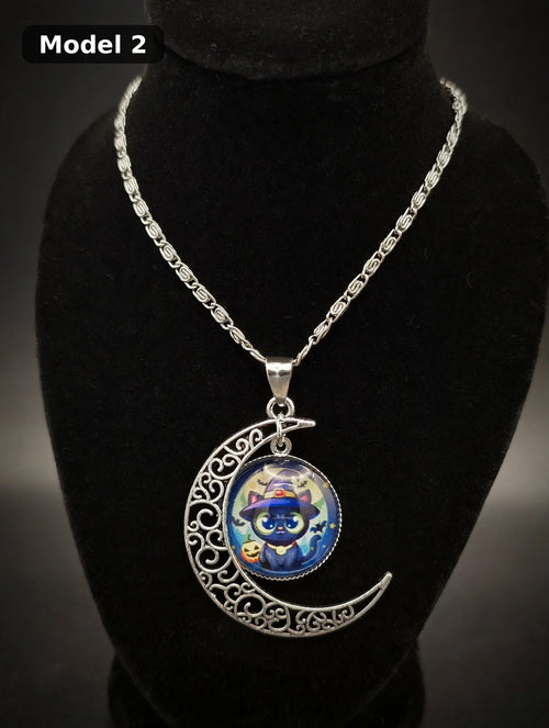 Halloween Moon Necklace