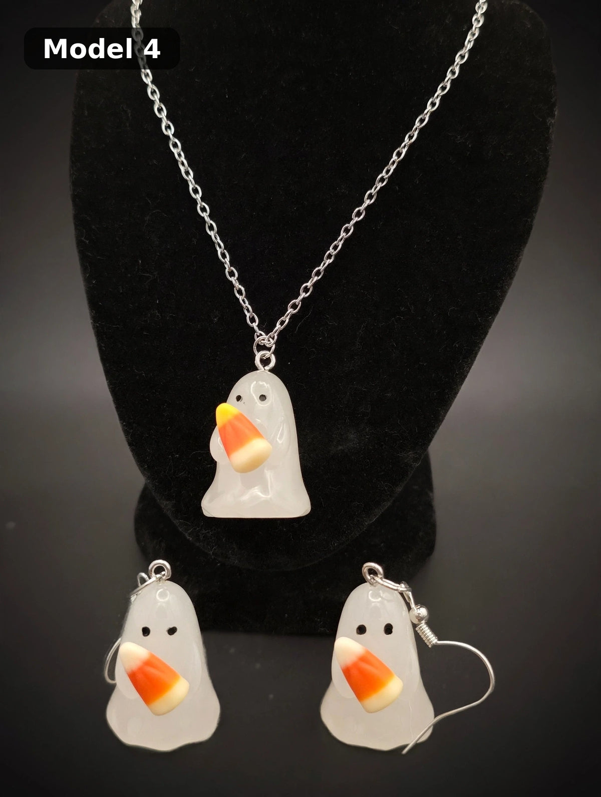 Glow-in-the-dark Ghost jewelry set