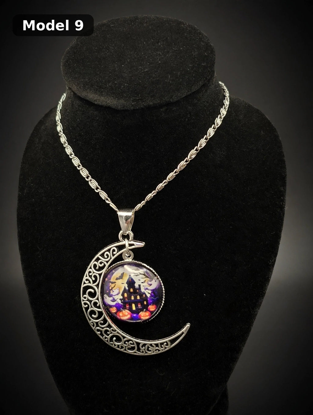 Halloween Moon Necklace