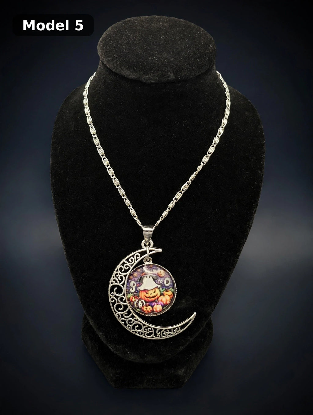 Halloween Moon Necklace