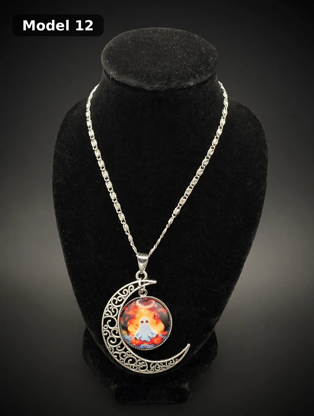 Halloween Moon Necklace