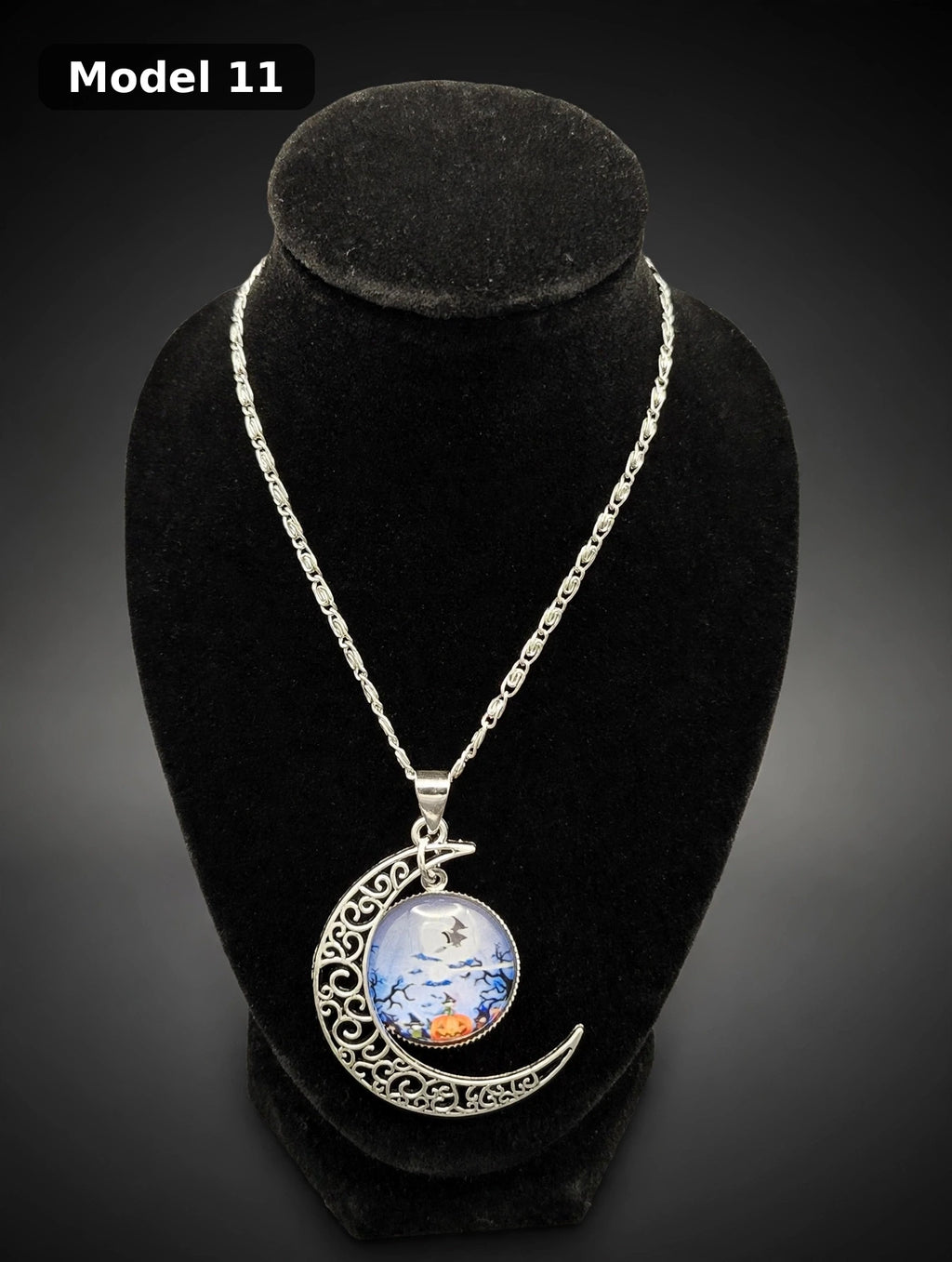 Halloween Moon Necklace