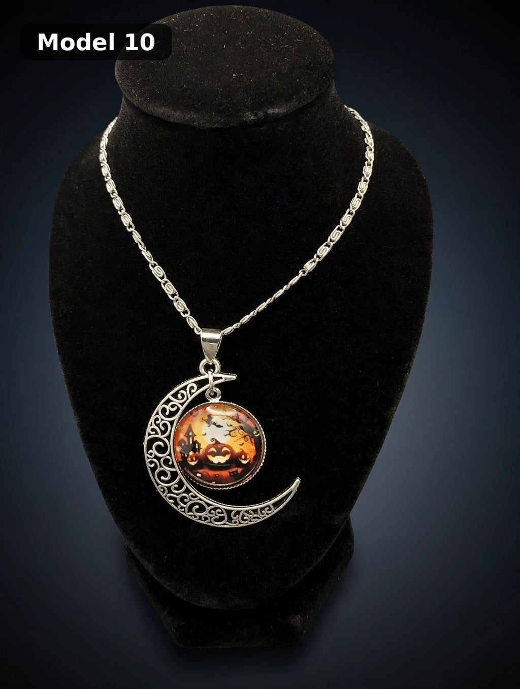 Halloween Moon Necklace