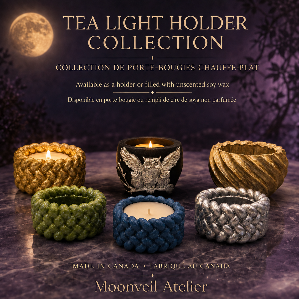 Moonveil's Tea Light candle holder
