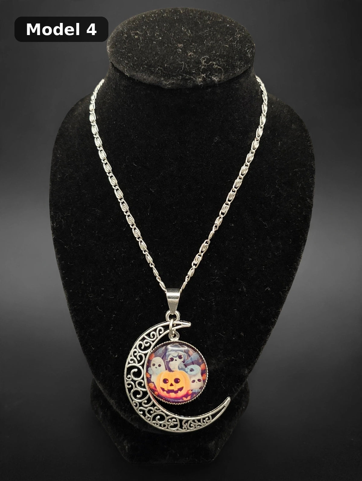 Halloween Moon Necklace