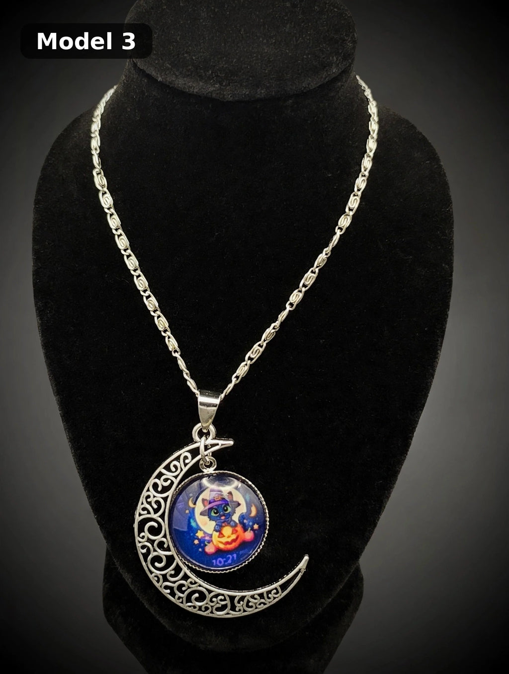Halloween Moon Necklace